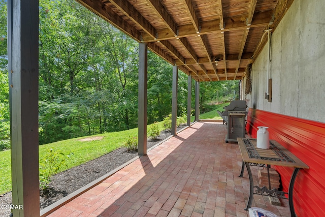 4091 Camp Hollow Rd, Sevierville, TN 37876 - view of patio / terrace with a grill