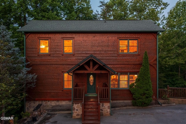 front of property featuring covered porch