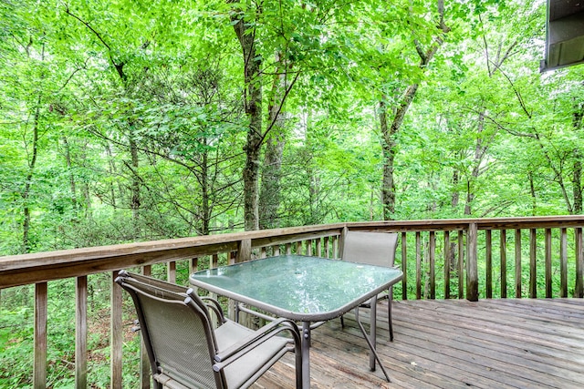 view of wooden terrace