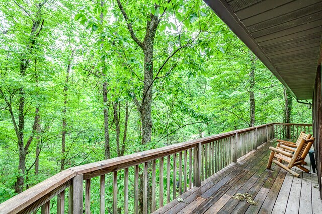 view of wooden terrace