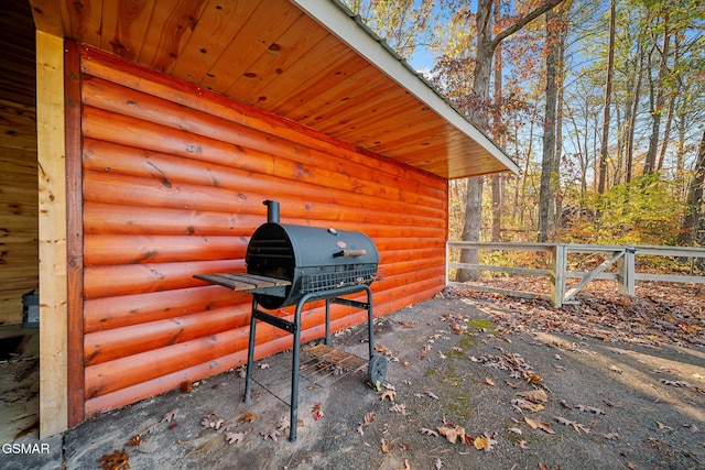 view of patio / terrace featuring grilling area