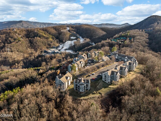 1260 Ski View Dr Unit 3308, Gatlinburg, TN 37738 - aerial view with a mountain view and a wooded view