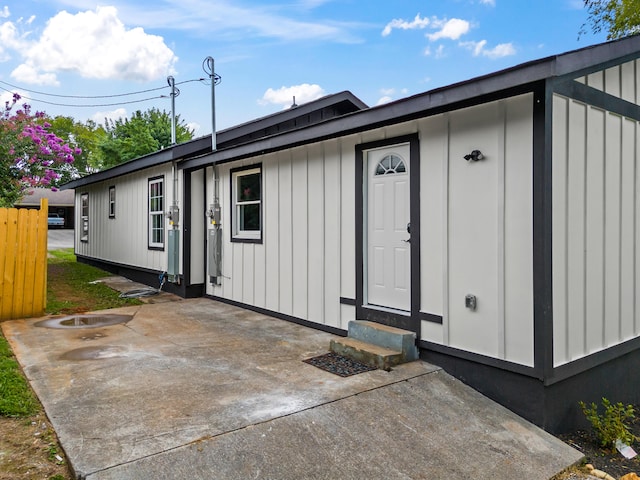 exterior space with a patio area