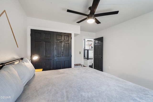 2760 Hawks View Trl, Pigeon Forge, TN 37876 - bedroom with a closet and a ceiling fan