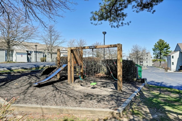 view of jungle gym