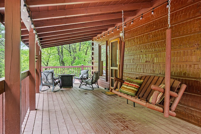 view of deck
