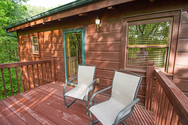 view of wooden terrace