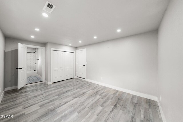 interior space featuring light hardwood / wood-style flooring