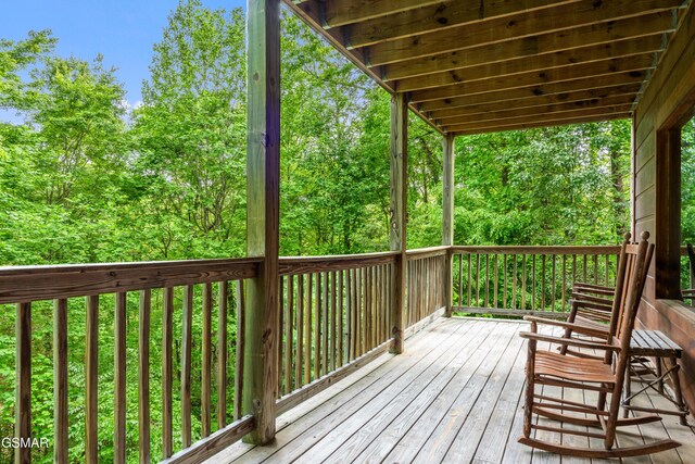 view of deck