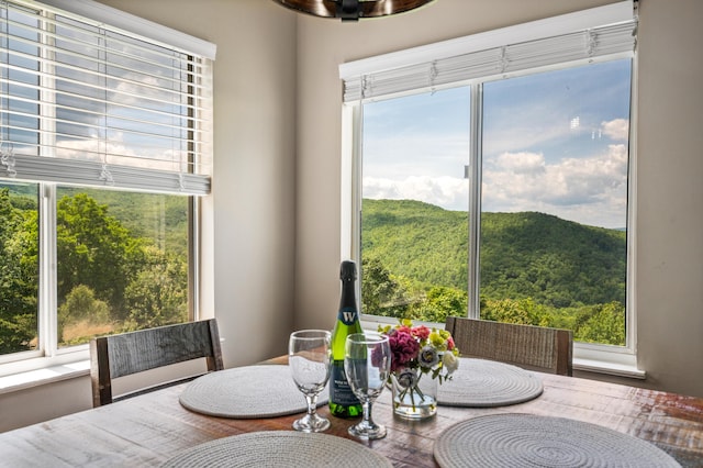 view of dining room