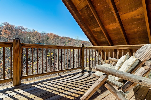 view of wooden terrace