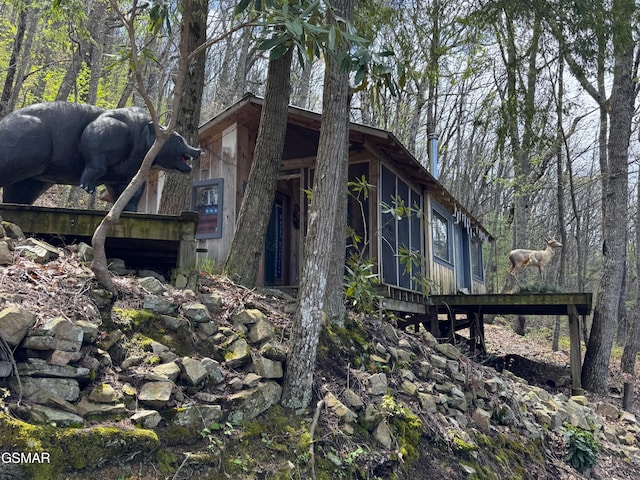 view of property exterior
