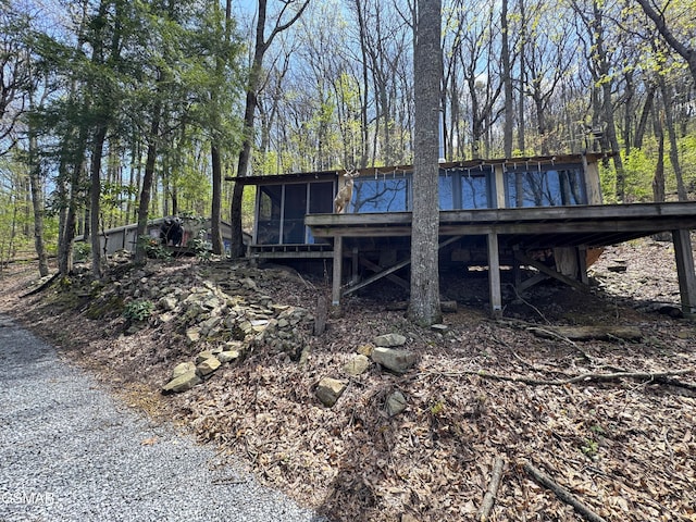 view of outdoor structure