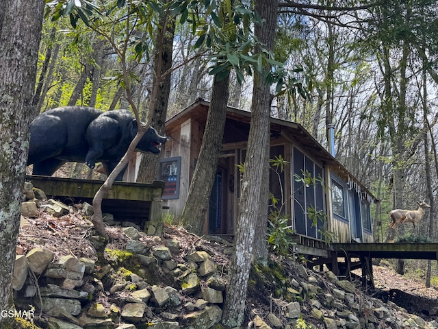 view of side of property