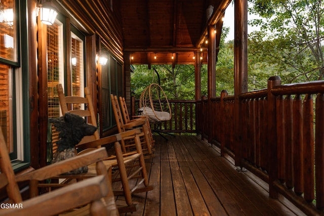 view of wooden terrace