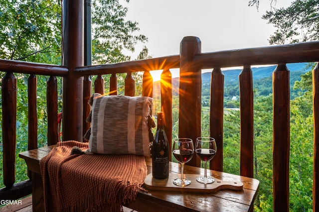 view of balcony