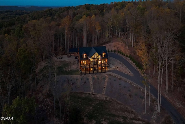 2229 Legend Dr, Sevierville, TN 37876 - view of subject property with a heavily wooded area