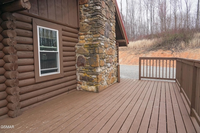 view of wooden terrace