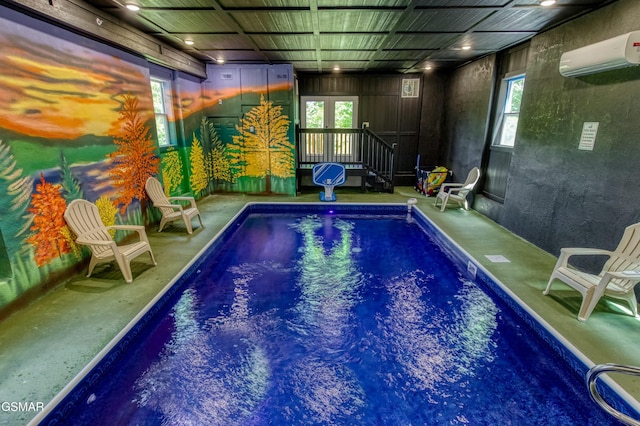 3316 Grace Way, Sevierville, TN 37876 - indoor pool featuring a wall mounted AC