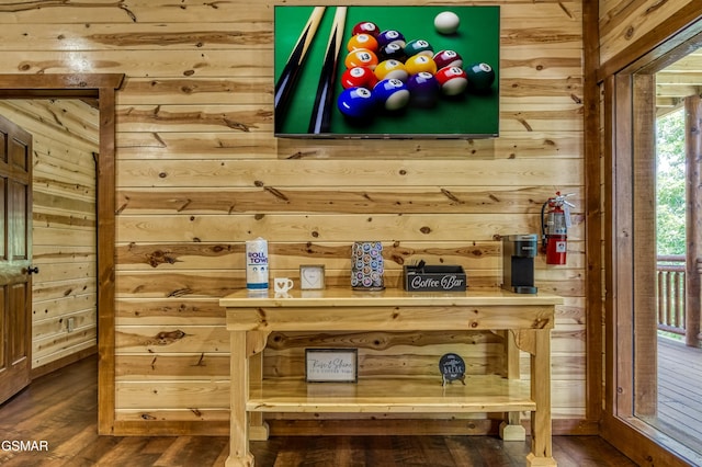 3316 Grace Way, Sevierville, TN 37876 - detailed view of wooden walls, wood finished floors, and a fire extinguisher