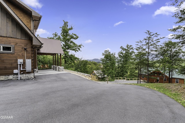 4427 Stackstone Rd, Sevierville, TN 37862 - view of asphalt driveway featuring a mountain view