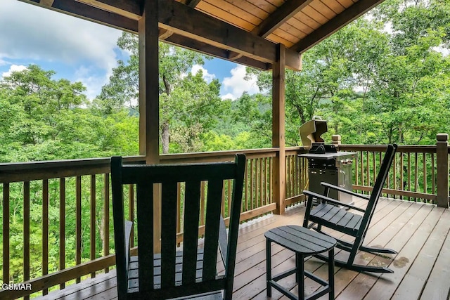 4427 Stackstone Rd, Sevierville, TN 37862 - view of wooden terrace