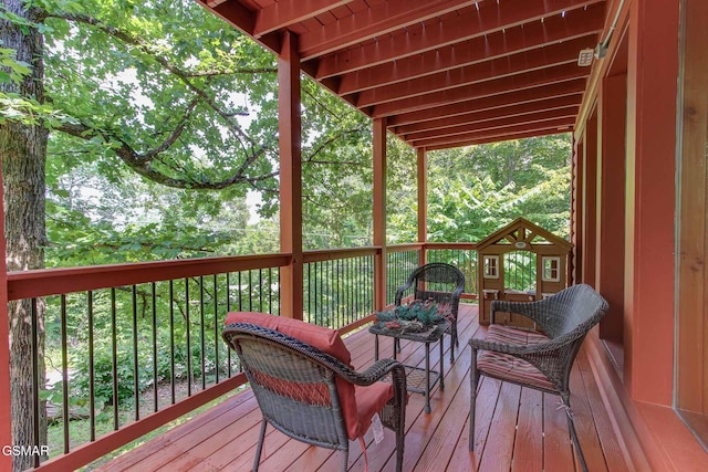 1707 Ridgecrest Dr, Sevierville, TN 37876 - view of wooden terrace