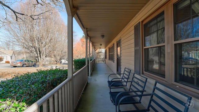 balcony with a porch