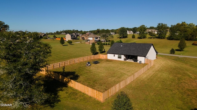 bird's eye view featuring a residential view