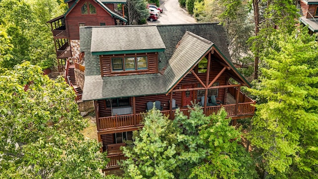 view of rear view of property