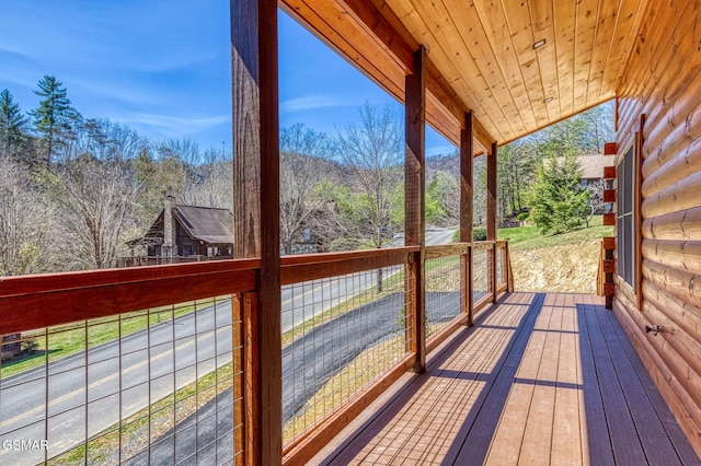 view of deck