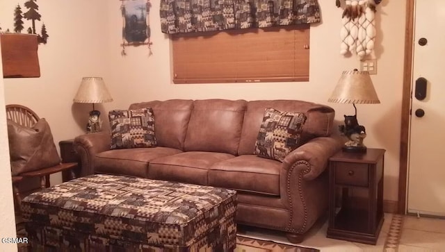 living room with baseboards