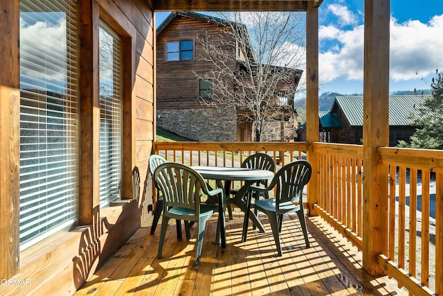 view of wooden terrace