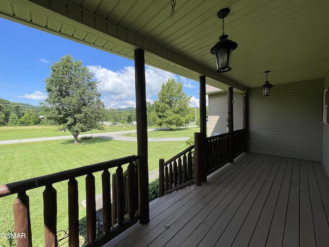 3351 Line Springs Rd, Sevierville, TN 37862 - porch with a yard