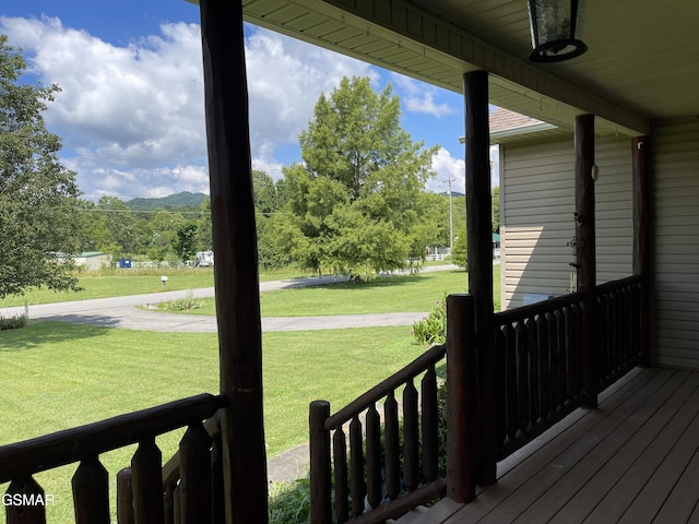 3351 Line Springs Rd, Sevierville, TN 37862 - porch with a yard
