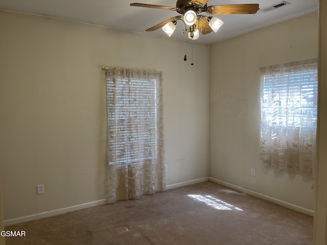 3351 Line Springs Rd, Sevierville, TN 37862 - carpeted empty room featuring healthy amount of natural light and a ceiling fan