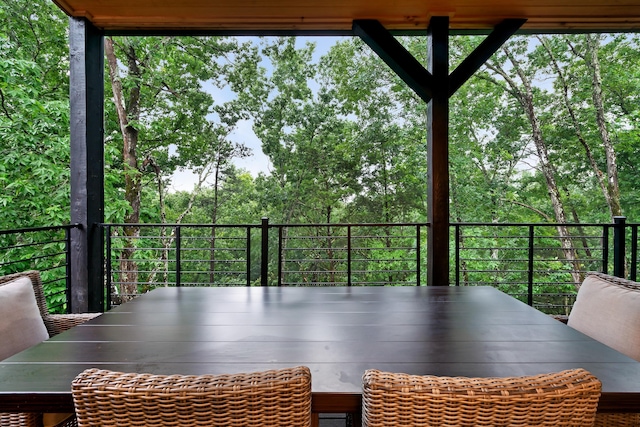 view of sunroom / solarium
