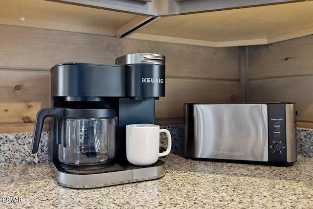 kitchen view of stainless steel microwave