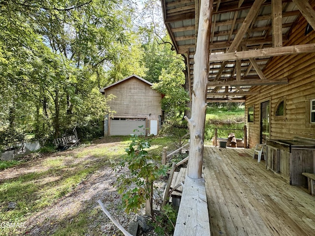 4205 Birds Creek Rd, Sevierville, TN 37876 - exterior space with a garage and an outdoor structure