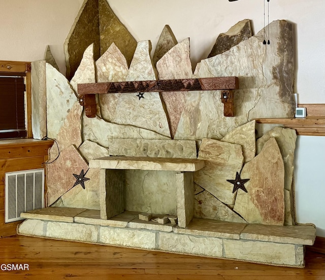 4205 Birds Creek Rd, Sevierville, TN 37876 - details featuring wood finished floors and visible vents
