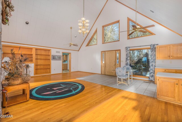 dining room featuring a notable chandelier and light hardwood / wood-style floors