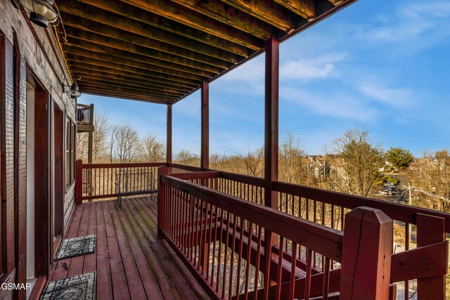 1274 Bear Cub Way, Gatlinburg, TN 37738 - view of wooden terrace