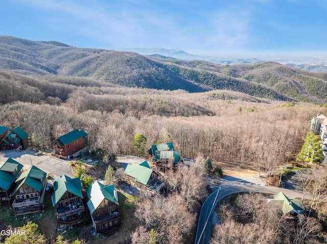 1274 Bear Cub Way, Gatlinburg, TN 37738 - birds eye view of property with a mountain view and a view of trees