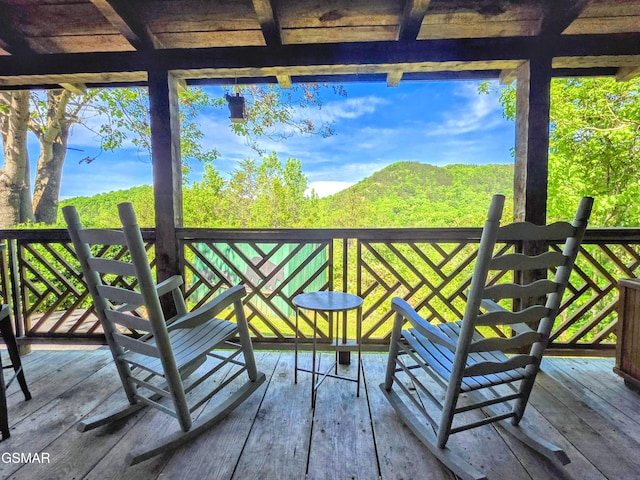view of deck