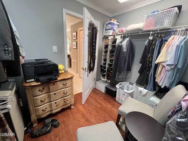 1042 Fine Glen Dr, Sevierville, TN 37862 - spacious closet with wood finished floors