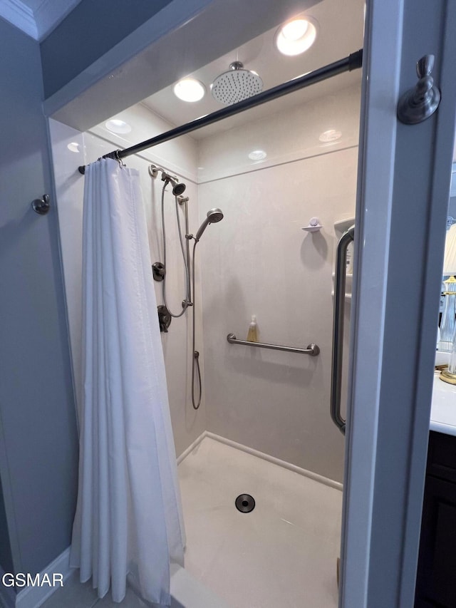 1042 Fine Glen Dr, Sevierville, TN 37862 - bathroom featuring a shower stall