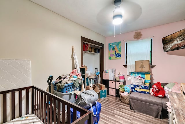 2655 Craig Circle Way, Cosby, TN 37722 - bedroom with wood finished floors and ceiling fan