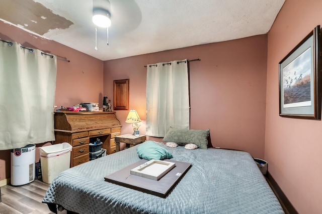 2655 Craig Circle Way, Cosby, TN 37722 - bedroom with light wood-type flooring and ceiling fan