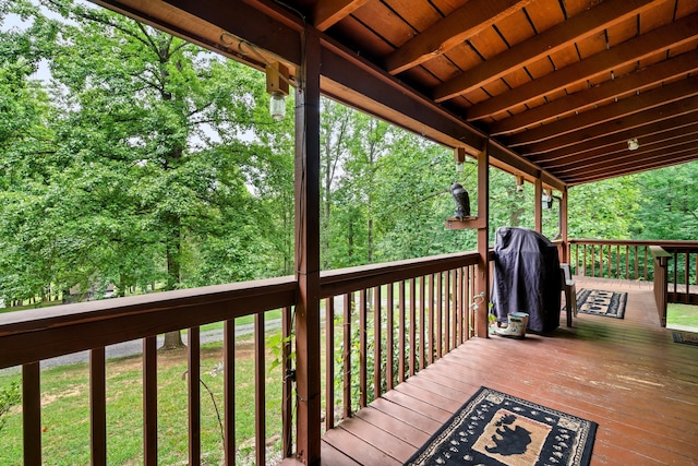2655 Craig Circle Way, Cosby, TN 37722 - wooden terrace featuring area for grilling