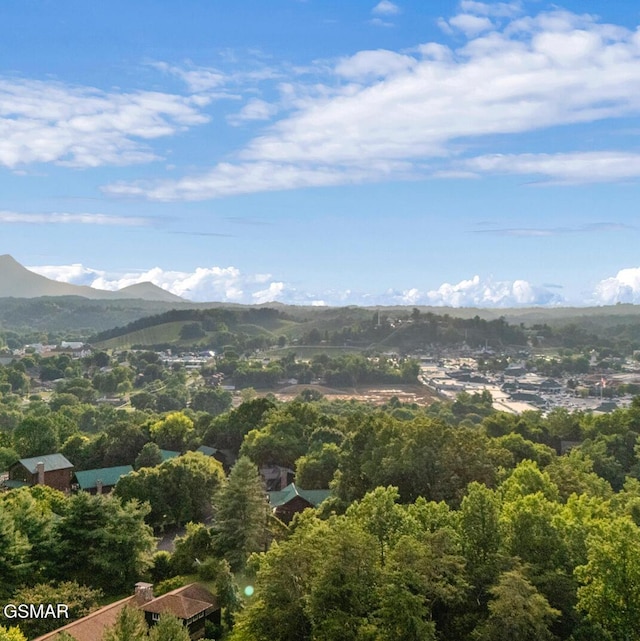 1515 Rainbow Ridge Way, Sevierville, TN 37862 - aerial view of property and surrounding area with a mountainous background